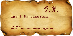 Igari Narcisszusz névjegykártya